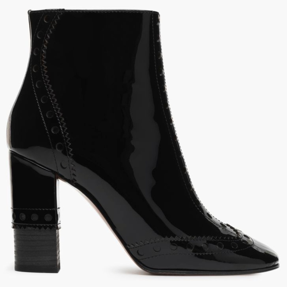 Chloe patent leather ankle boots